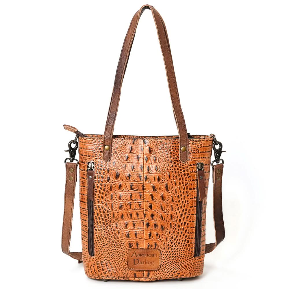 ADBG960 American Darling Crocodile Embossed Genuine Leather Women Bag Western Handbag Purse