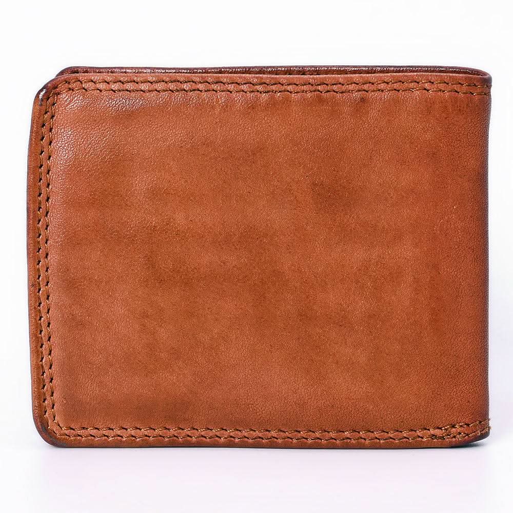 Spaghetti Western Swc449Cg Wallet Vintage Handmade Drum Dyed Genuine European Cowhide Leather Women Bag Western Handbag Purse