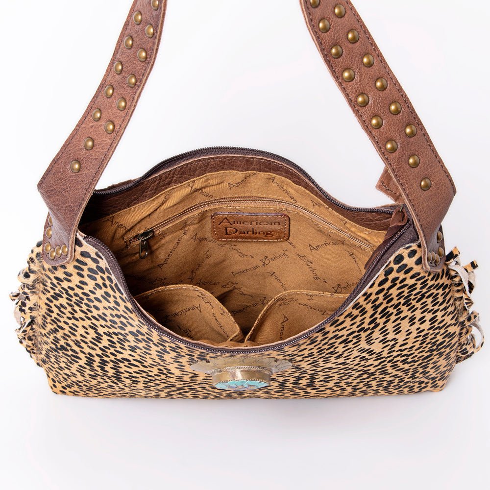 American Darling Hobo Hair-On Genuine Leather Women Bag Western Handbag Purse