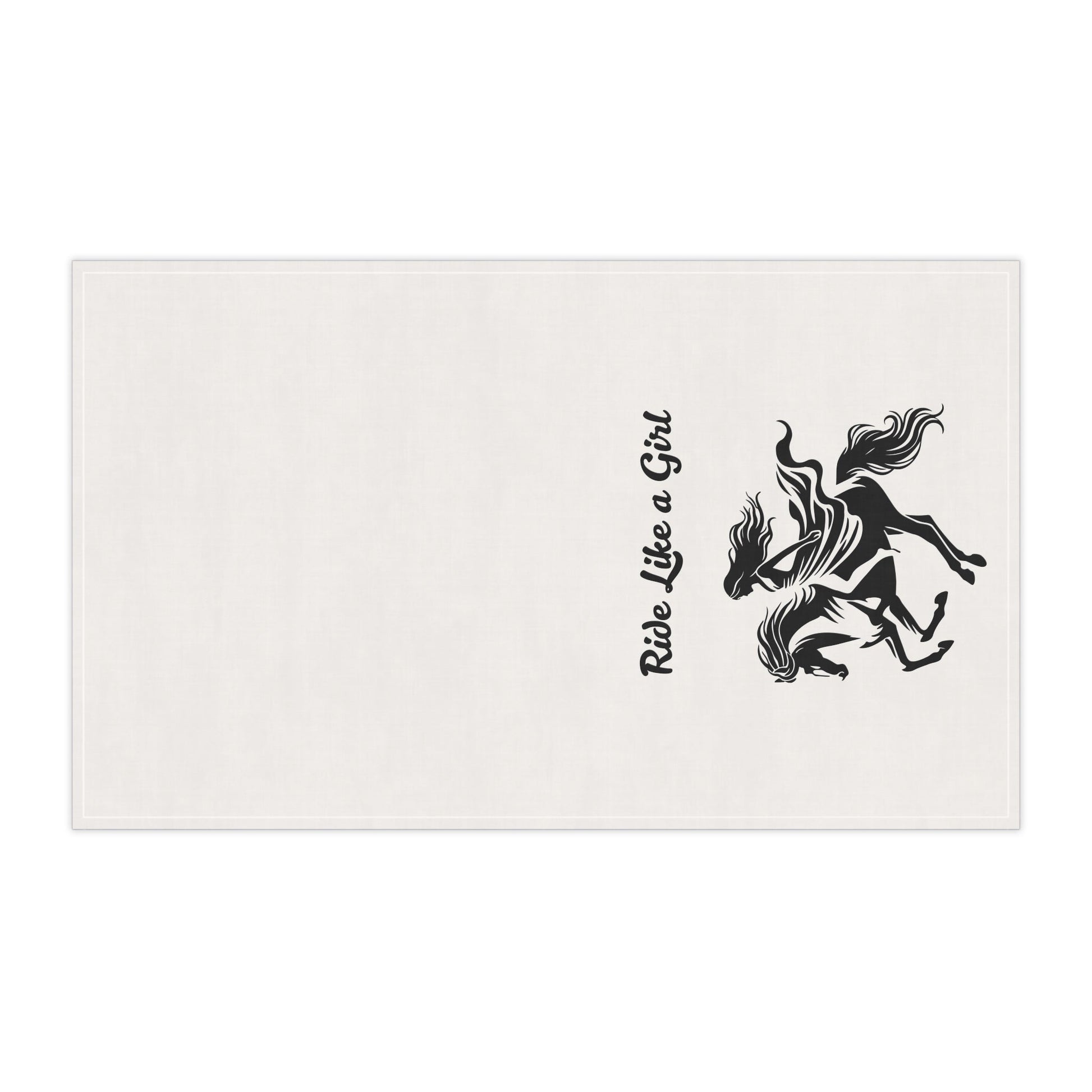 Equestrian Tea Towels - 'Ride Like a Girl' Kitchen Décor, Gifts for Horse Lovers, Farmhouse Style, Home Accessories, Cooking & Baking [...]