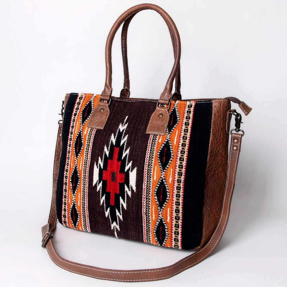 American Darling Tote Saddle Blanket Genuine Leather women bag western handbag purse