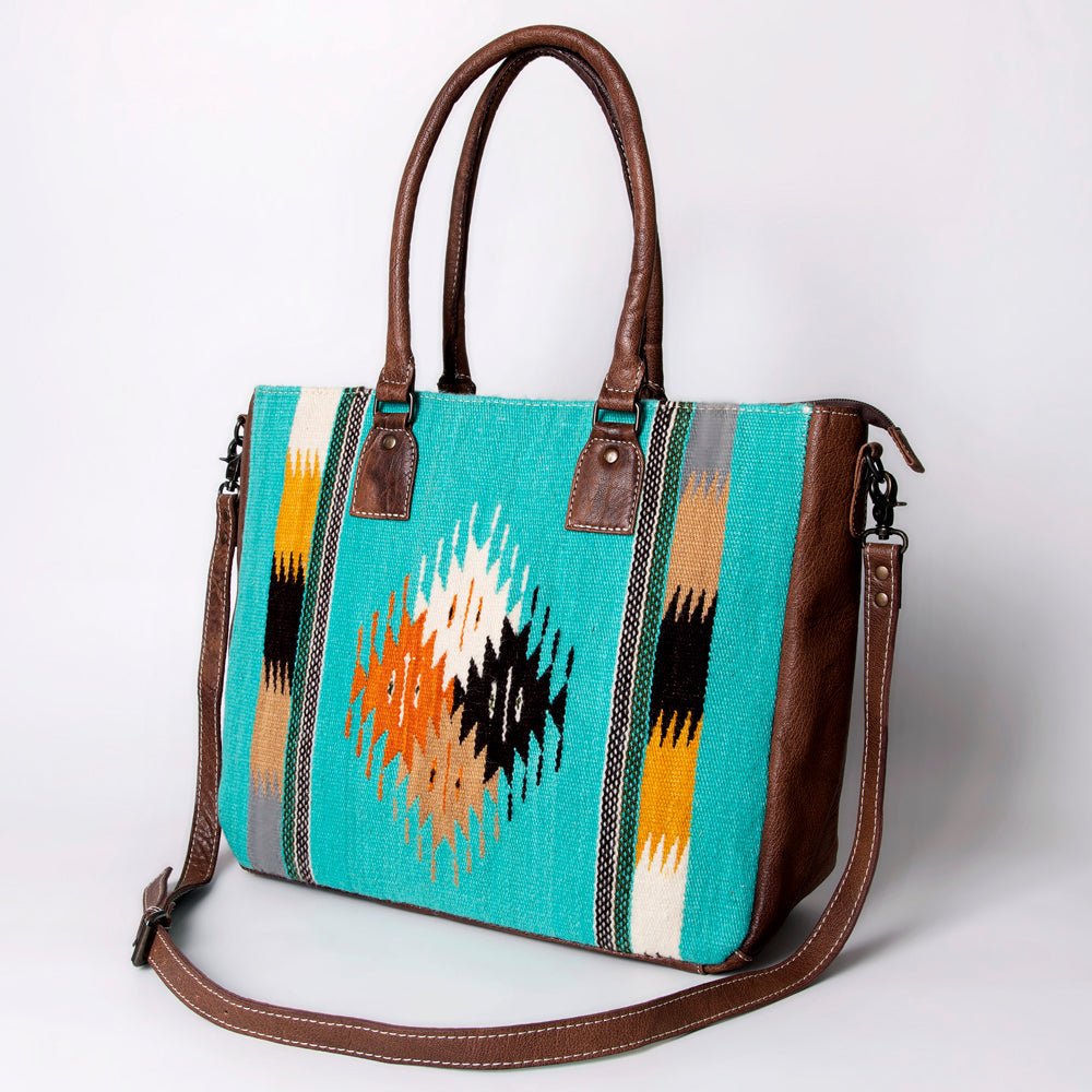 American Darling Tote Saddle Blanket Genuine Leather women bag western handbag purse