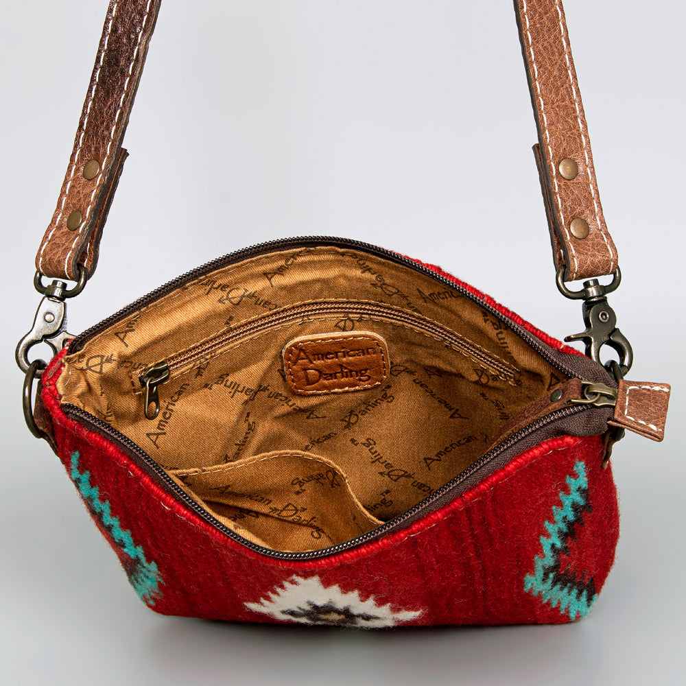 American Darling ADBG1006A Large Crossbody Saddle Blanket Genuine Leather women bag western handbag purse