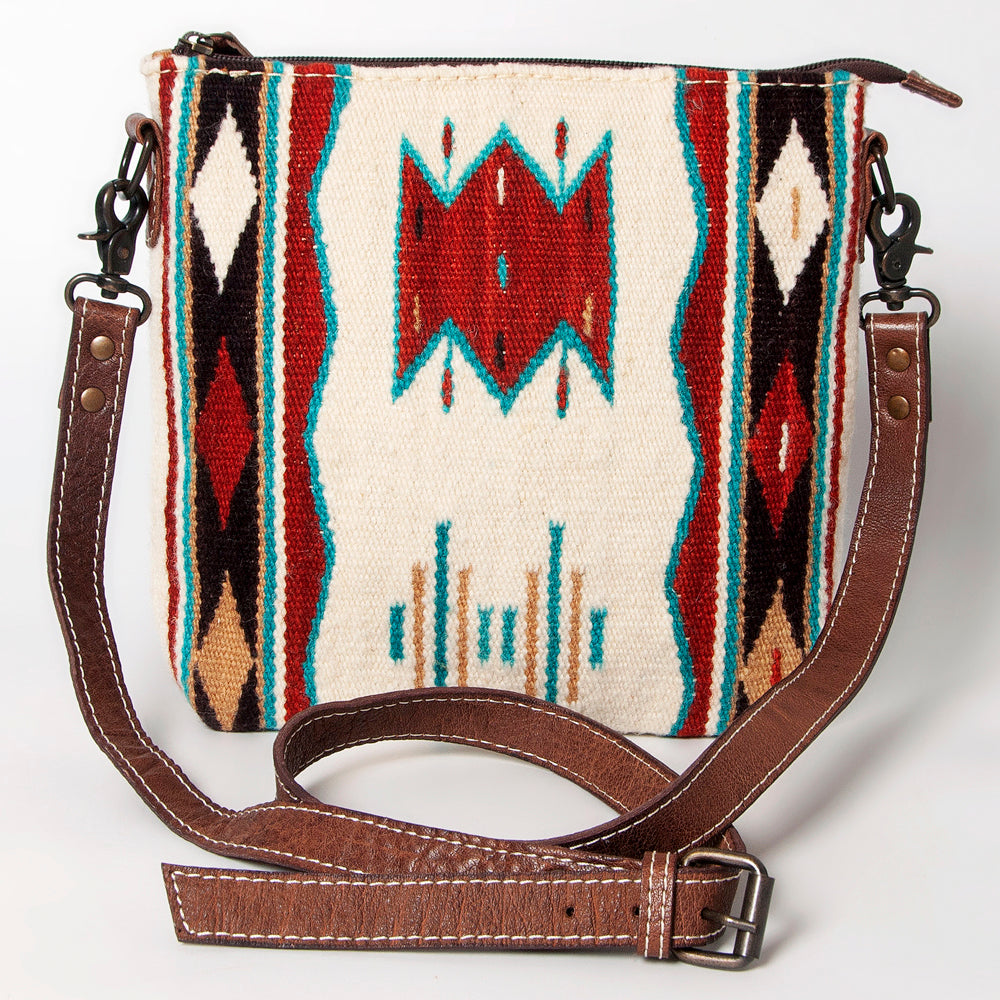 American Darling ADBG1006A Large Crossbody Saddle Blanket Genuine Leather women bag western handbag purse