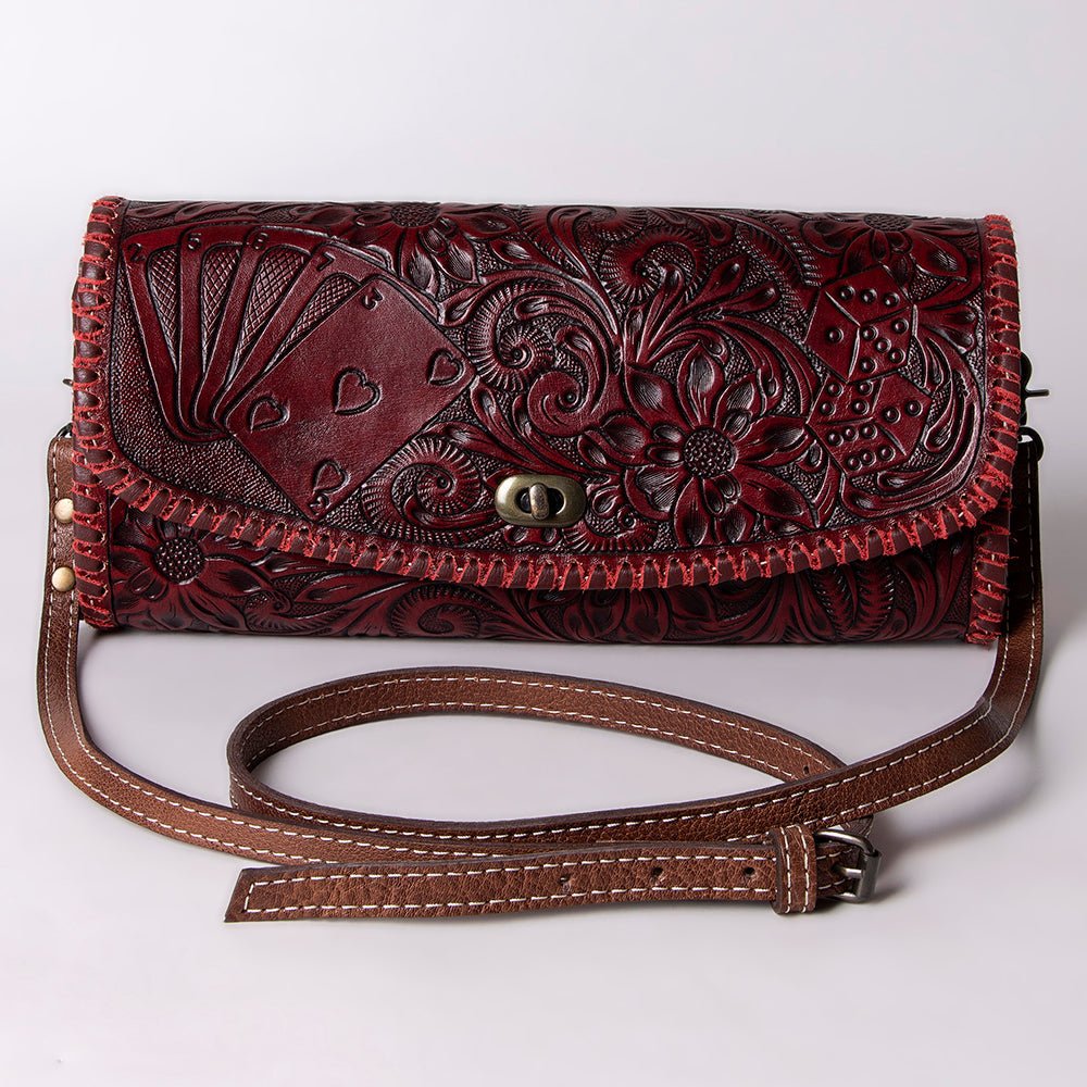 American Darling Wallet Hand Tooled Genuine Leather women bag western handbag purse
