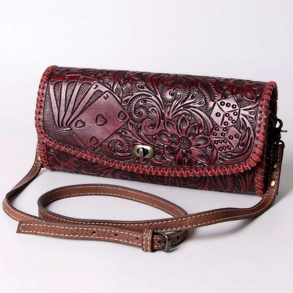 American Darling Wallet Hand Tooled Genuine Leather women bag western handbag purse