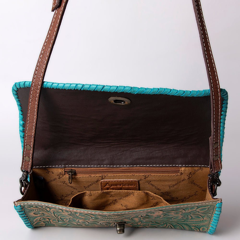 American Darling Wallet Hand Tooled Genuine Leather women bag western handbag purse