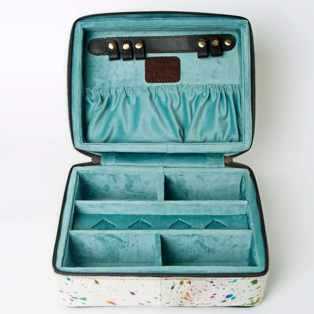 American Darling ADBGA315A Jewelry Case Hair-On Genuine Leather Women Bag Western Handbag Purse