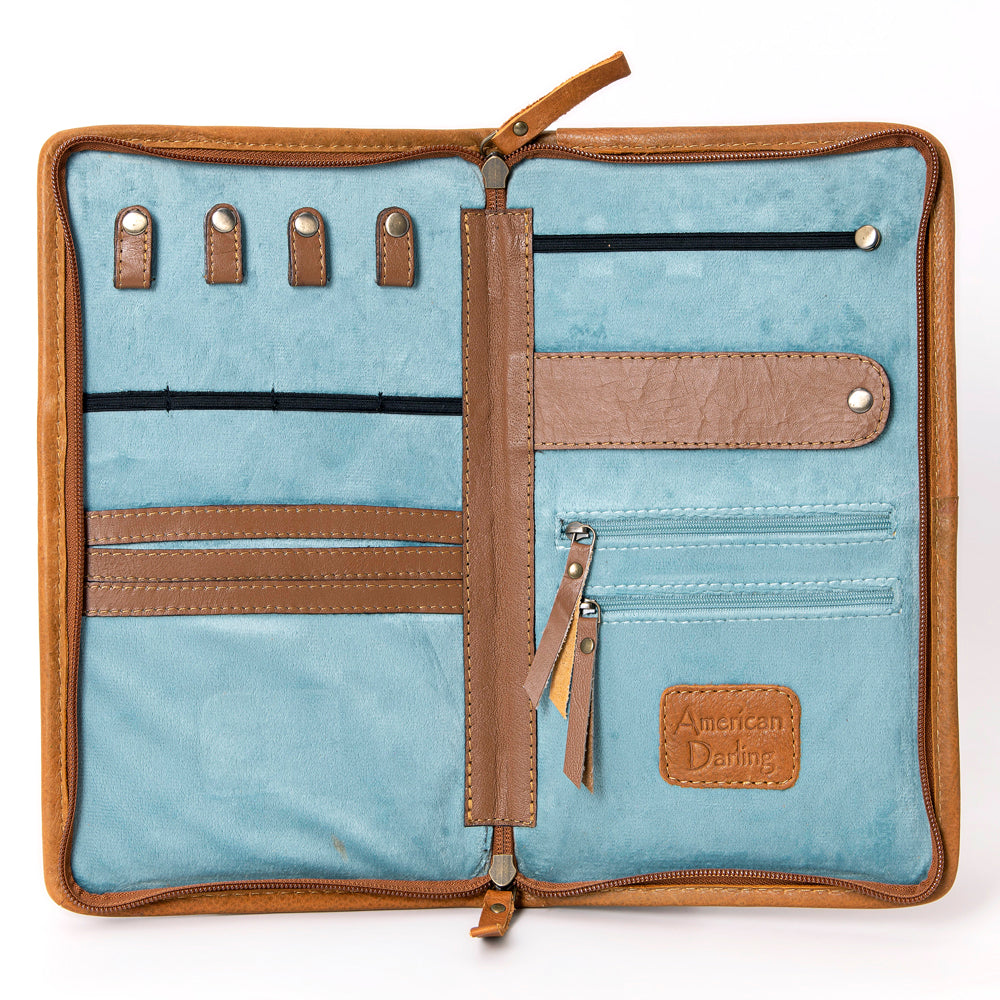 American Darling Hand Tooled Hair On Genuine Leather Women Bag Western Handbag Purse