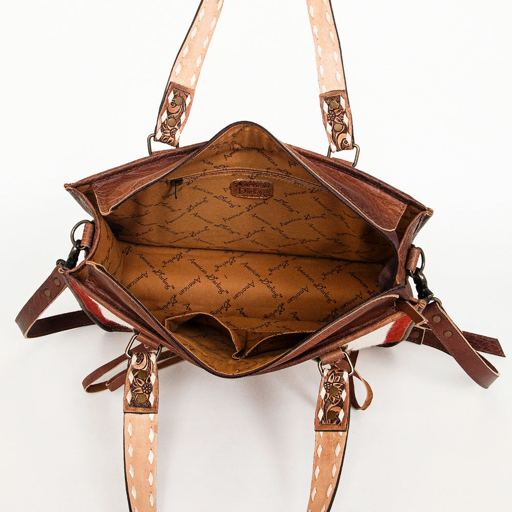 American Darling ADBG1033A Tote Saddle Blanket Genuine Leather women bag western handbag purse