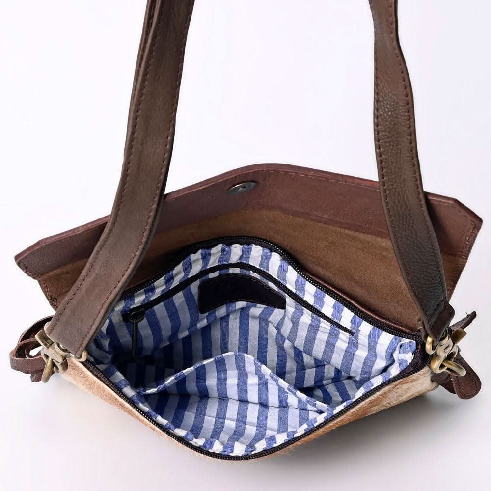 Ohlay Bags KBK138 Clutch Hand Tooled Hair-On Genuine Leather Women Bag Western Handbag Purse