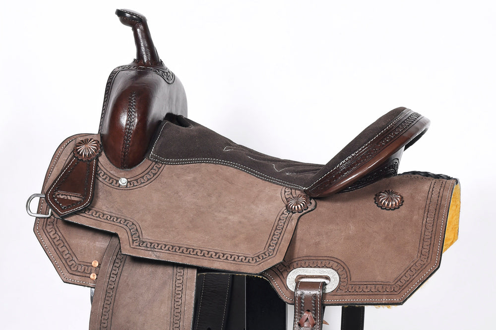 Comfytack Western Horse Barrel Racing Trail Saddle Tack Set Genuine Leather