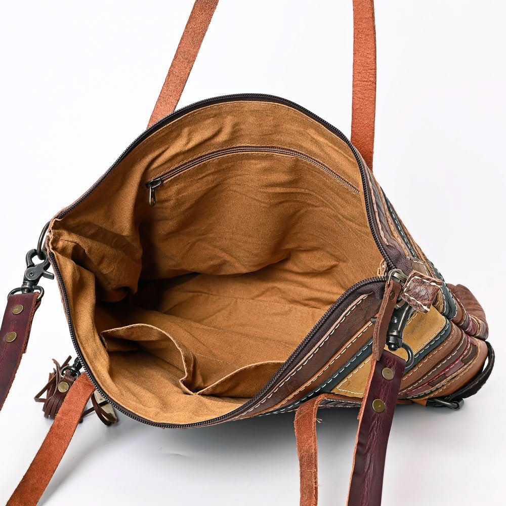 American Darling ADBG1052 Tote Hair-On Genuine Leather Women Bag Western Handbag Purse