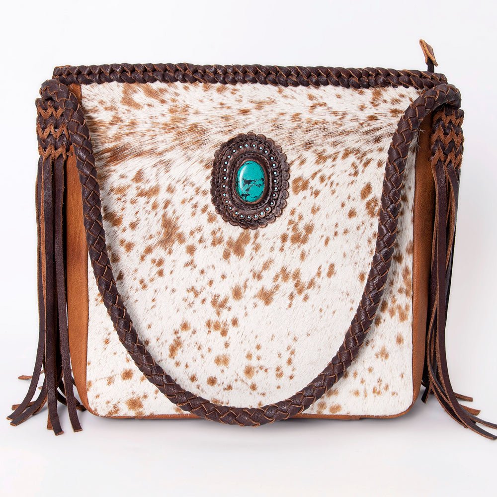 American Darling Hair On Genuine Leather Women Bag Western Handbag Purse