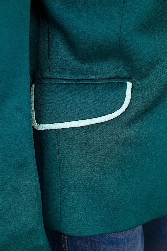 ADBZ704 Genuine leather Hand tooled hand carved Women Blazer dress jacket ladies Girl