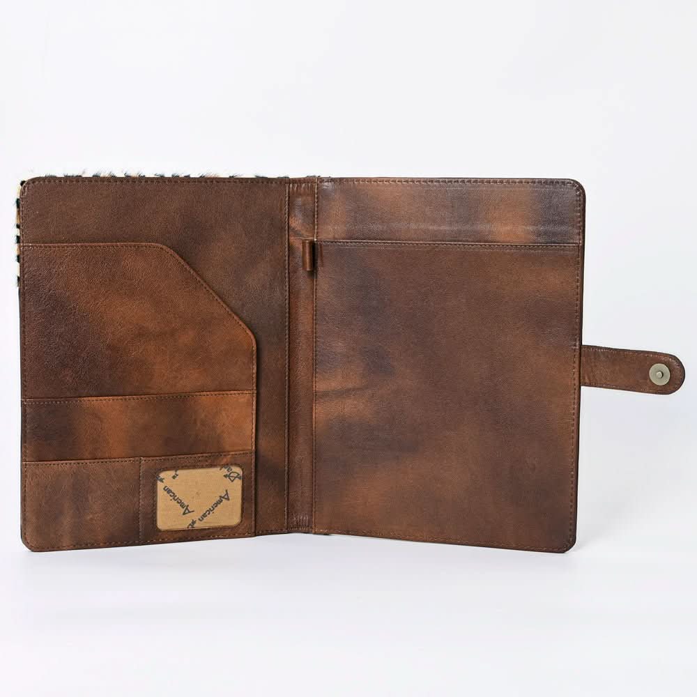 American Darling Portfolio Bag Hand Tooled Crocodile embossed Genuine Leather women bag western handbag purse