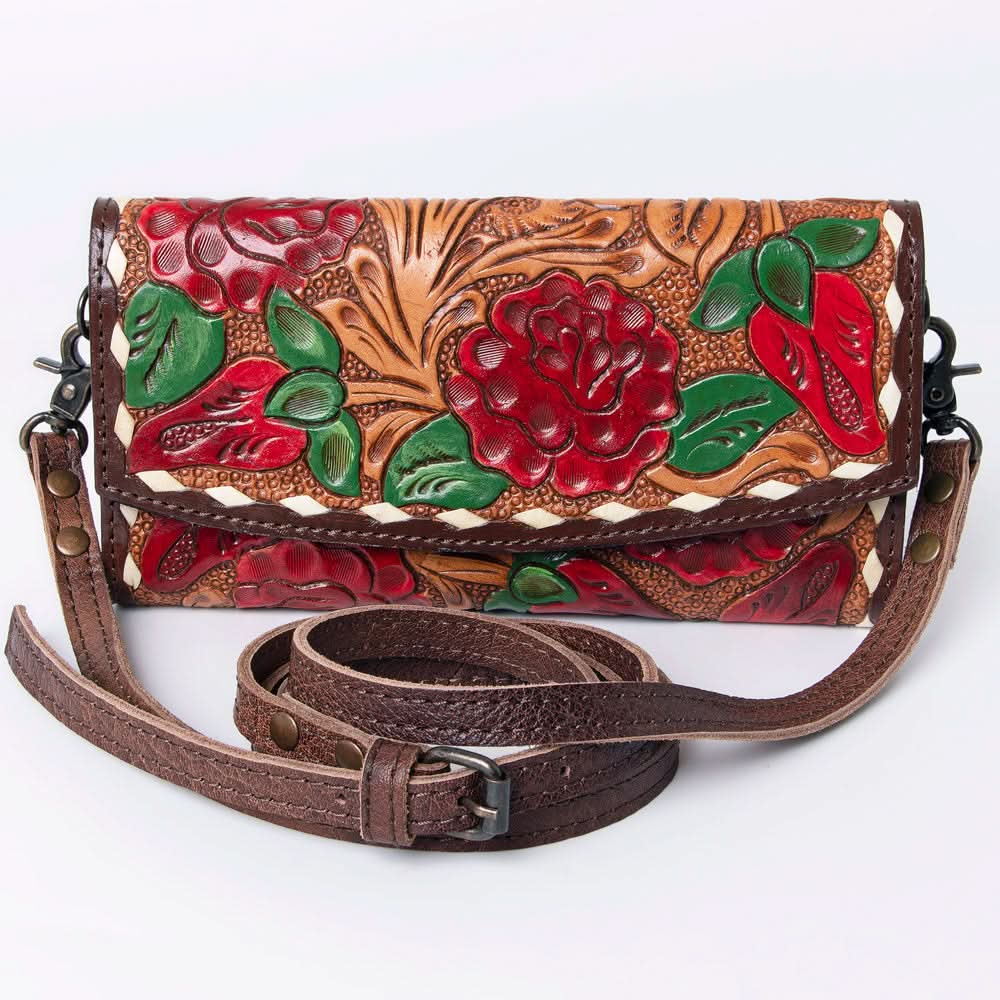 American Darling Wallet Hand Tooled Genuine Leather women bag western handbag purse