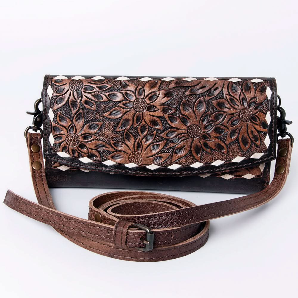 American Darling Wallet Hand Tooled Genuine Leather women bag western handbag purse