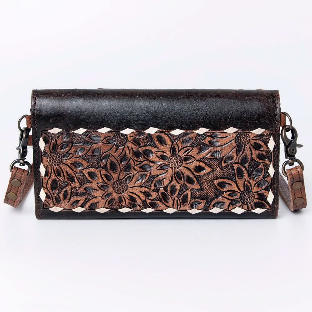 American Darling Wallet Hand Tooled Genuine Leather women bag western handbag purse