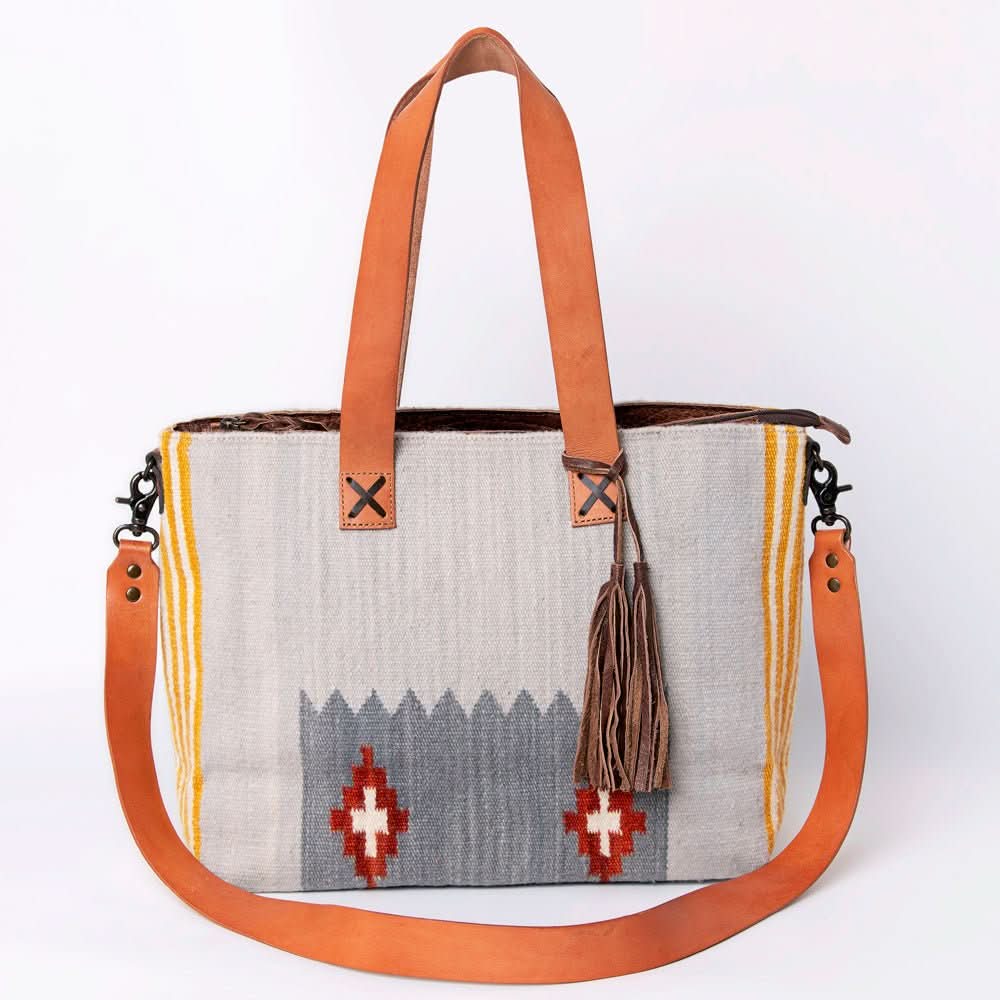 American Darling Tote Saddle Blanket Genuine Leather Women Bag Western Handbag Purse