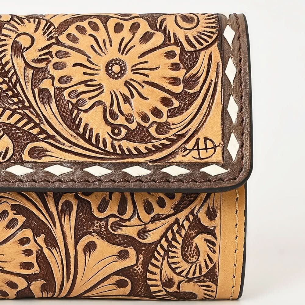 American Darling Hand Tooled Genuine Leather Women Bag Western Handbag Purse