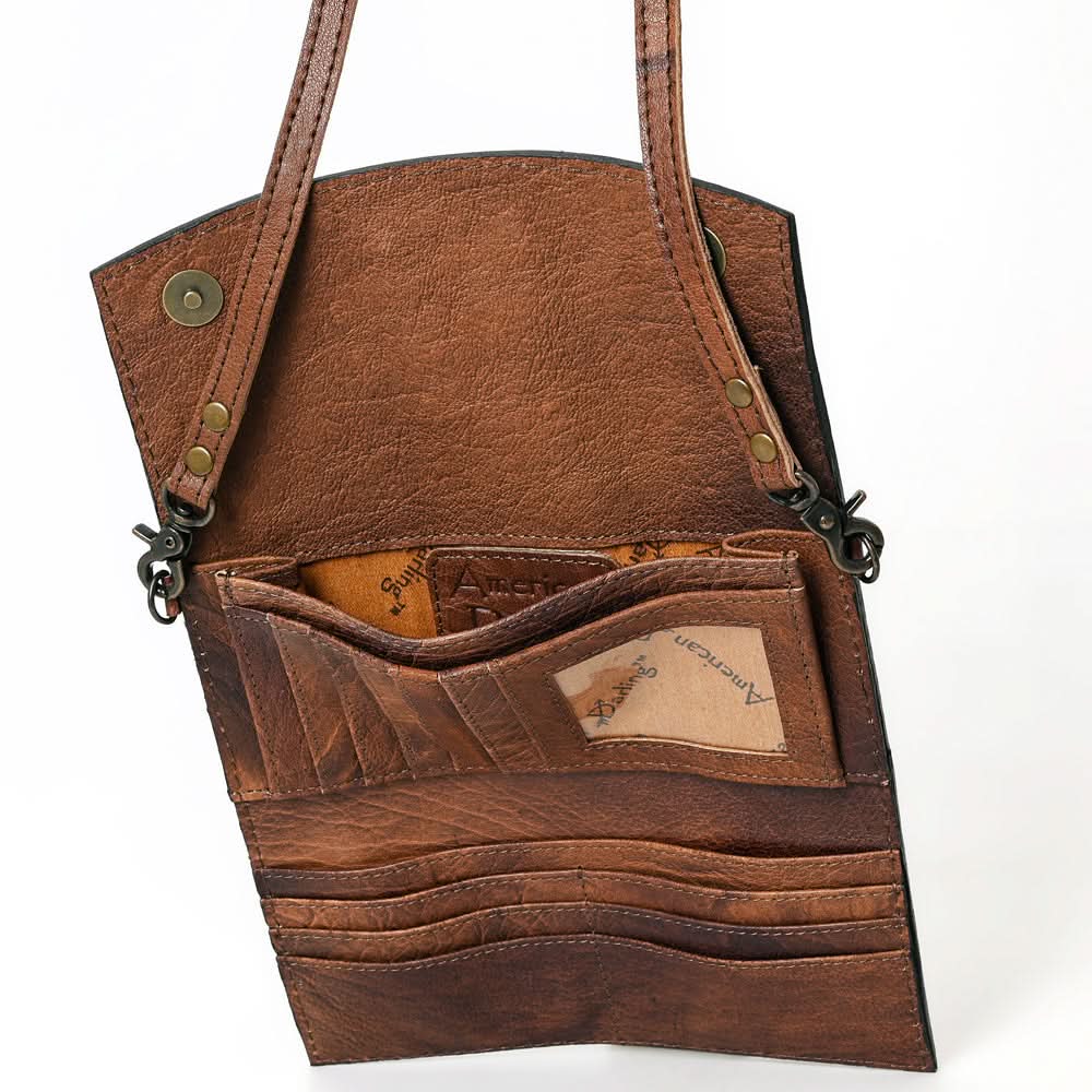 American Darling Wallet Hand Tooled Genuine Leather women bag western handbag purse