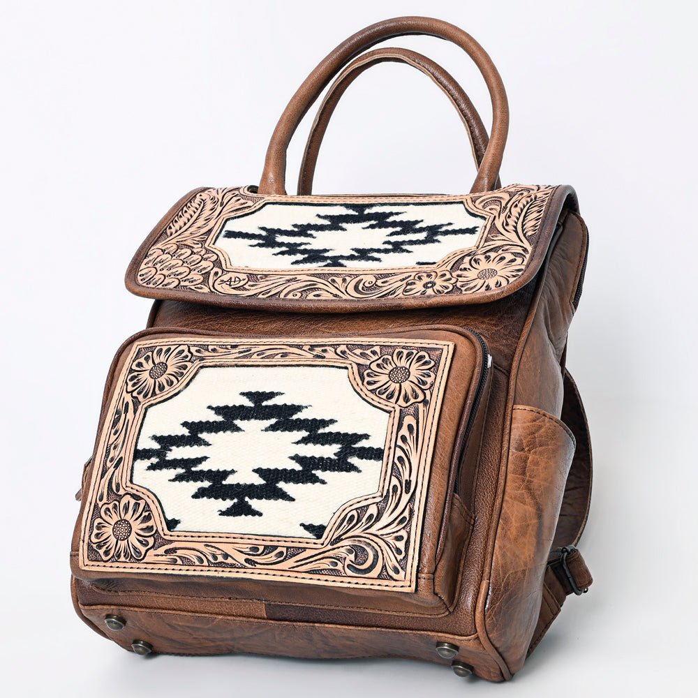 American Darling Backpack Hand Tooled Crocodile embossed Genuine Leather women bag western handbag purse