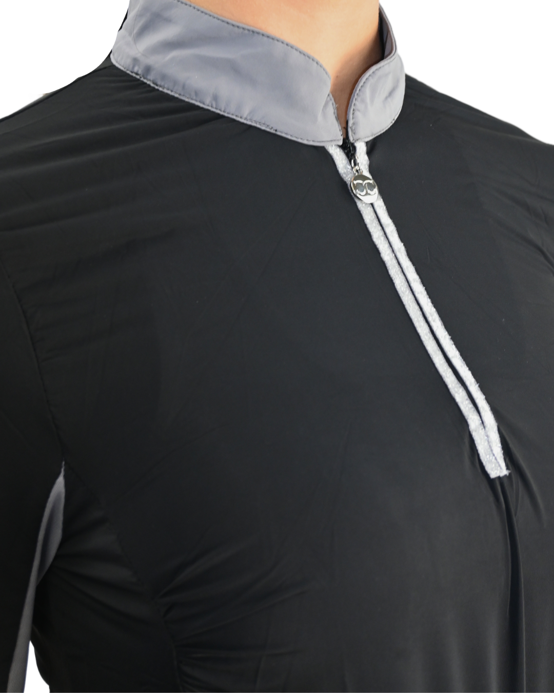 Cool and Comfortable Black Sun Shirt with Glitter Bars