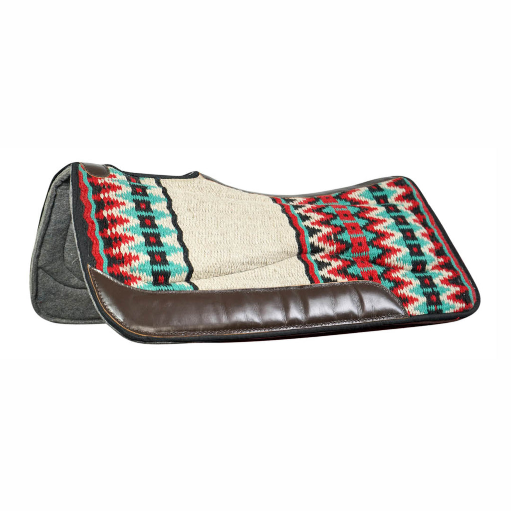TuffRider Contoured Double Weave Western Saddle Pad- Cream