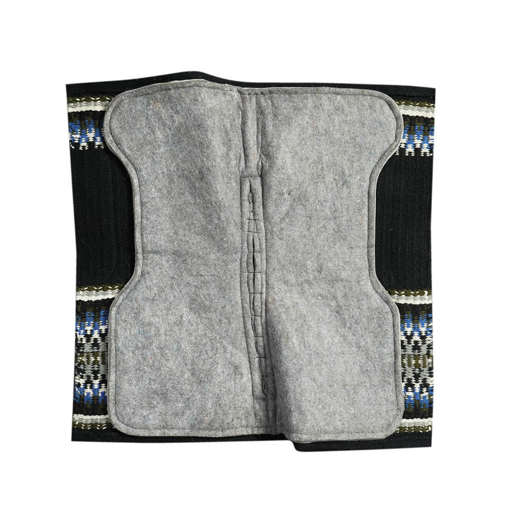 TuffRider Contoured Double Weave Western Saddle Pad- Black