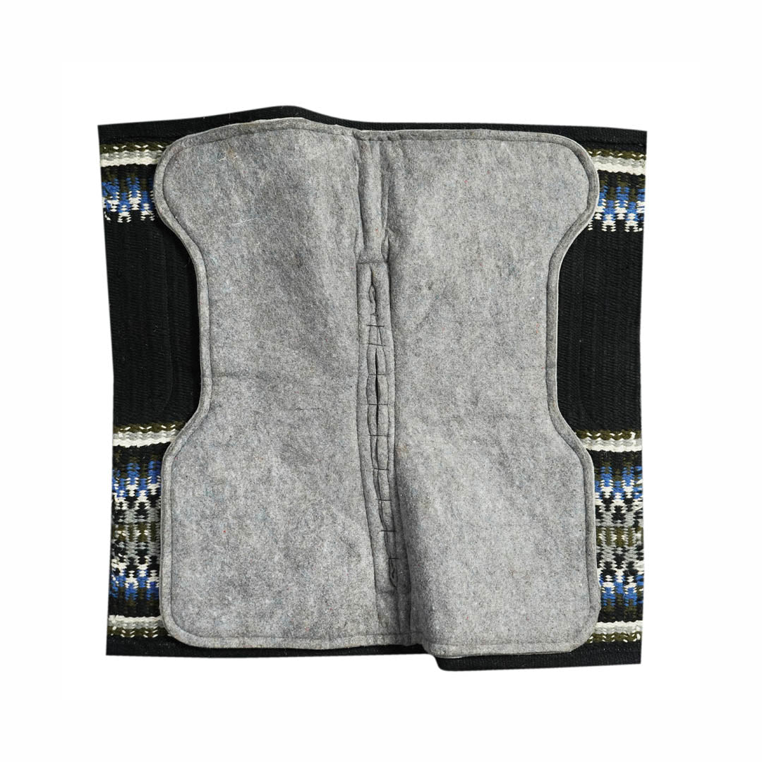 TuffRider Contoured Double Weave Western Saddle Pad- Black