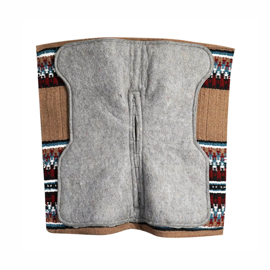 TuffRider Contoured Double Weave Western Saddle Pad- Brown