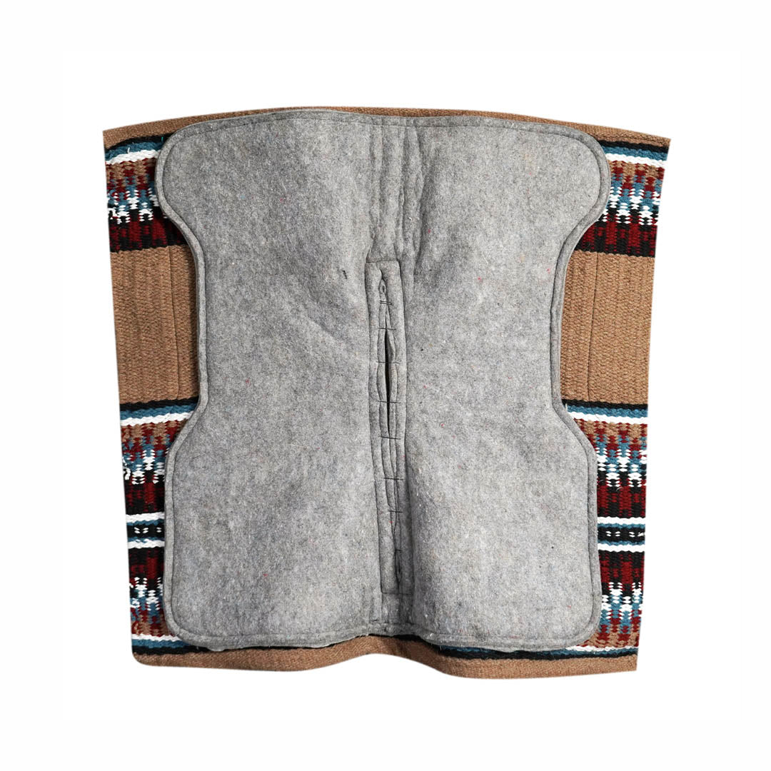 TuffRider Contoured Double Weave Western Saddle Pad- Brown