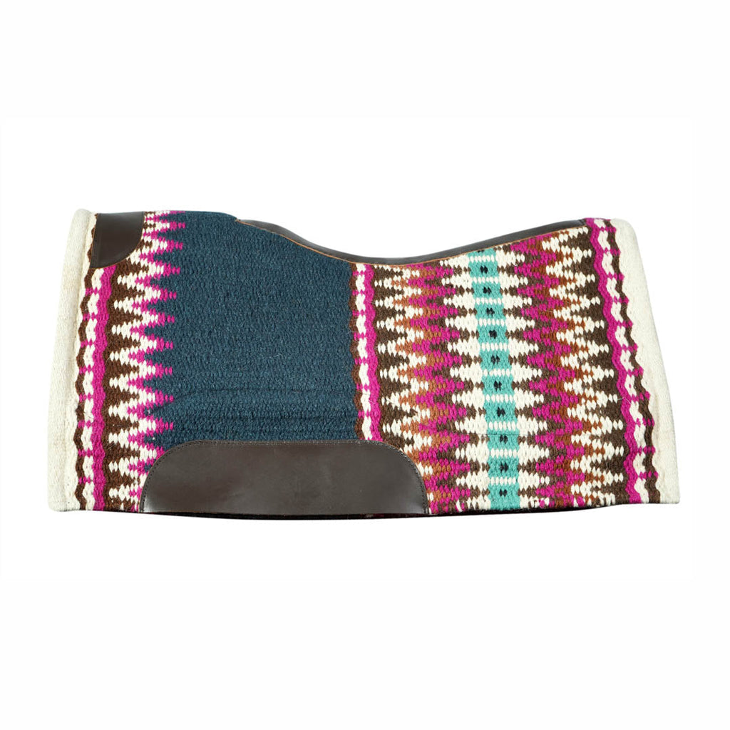 TuffRider Contoured Double Weave Western Saddle Pad- Navy