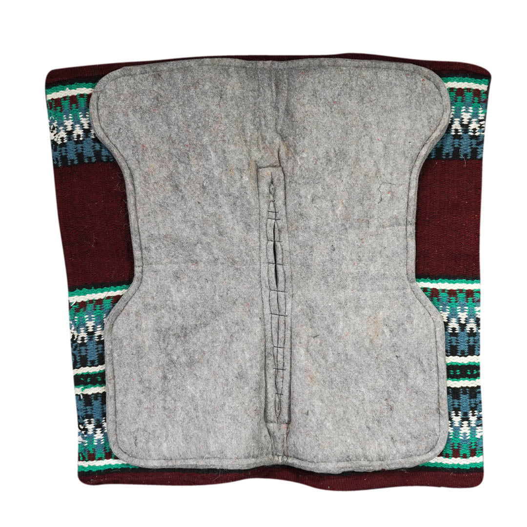TuffRider Contoured Double Weave Western Saddle Pad- Burgundy