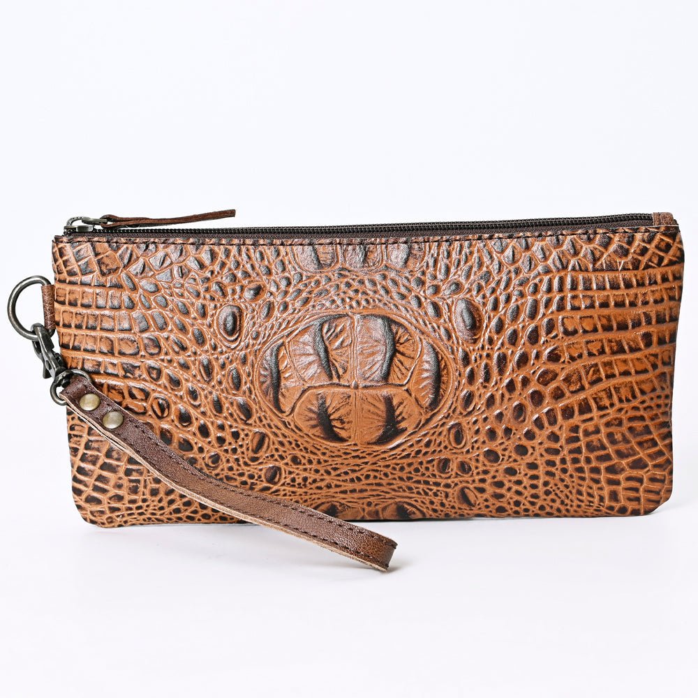 American Darling Crocodile Embossed Genuine Leather Women Bag Western Handbag Purse