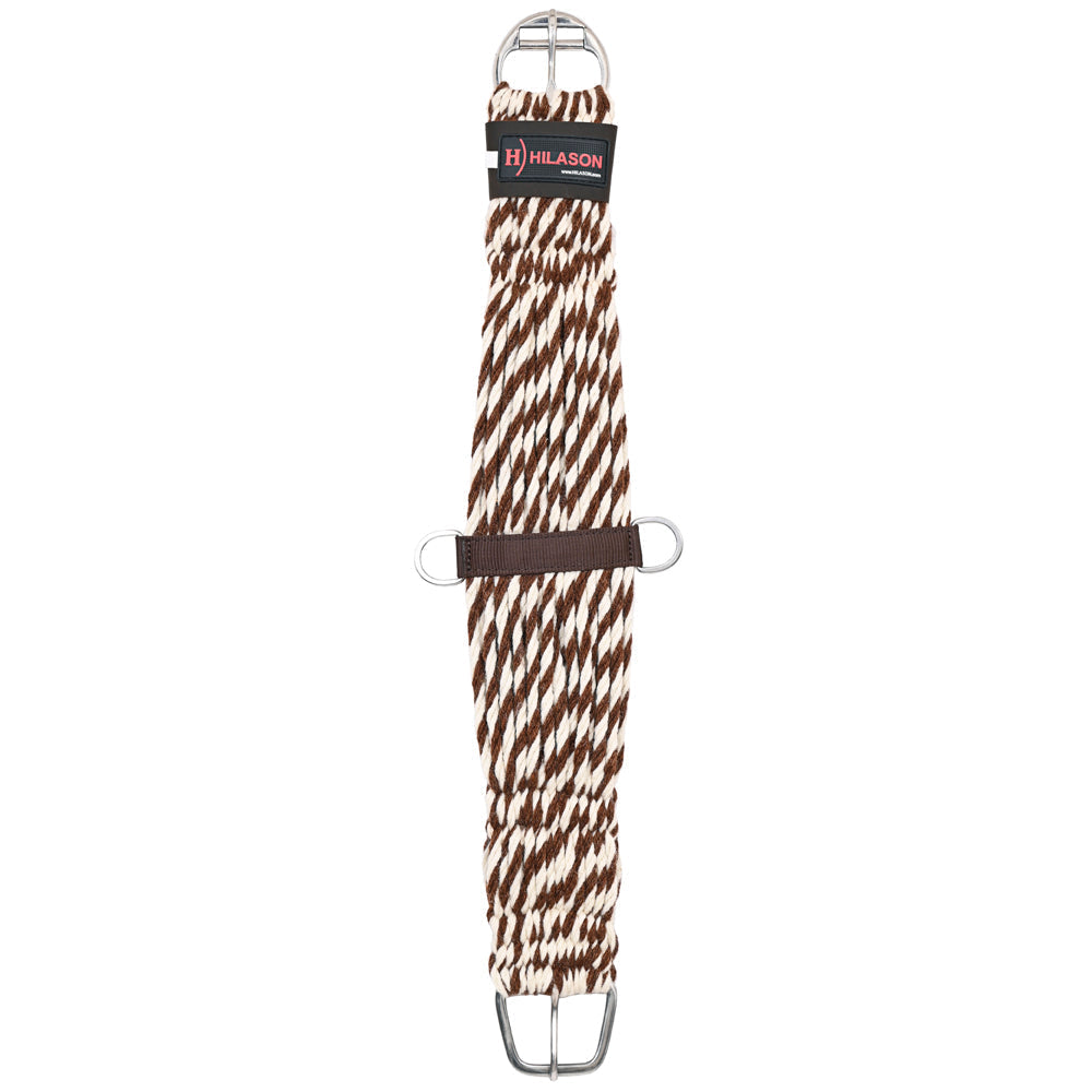 HILASON Horse Western 27 Strand Double Weave Two-Tone Roper Cinch Girth