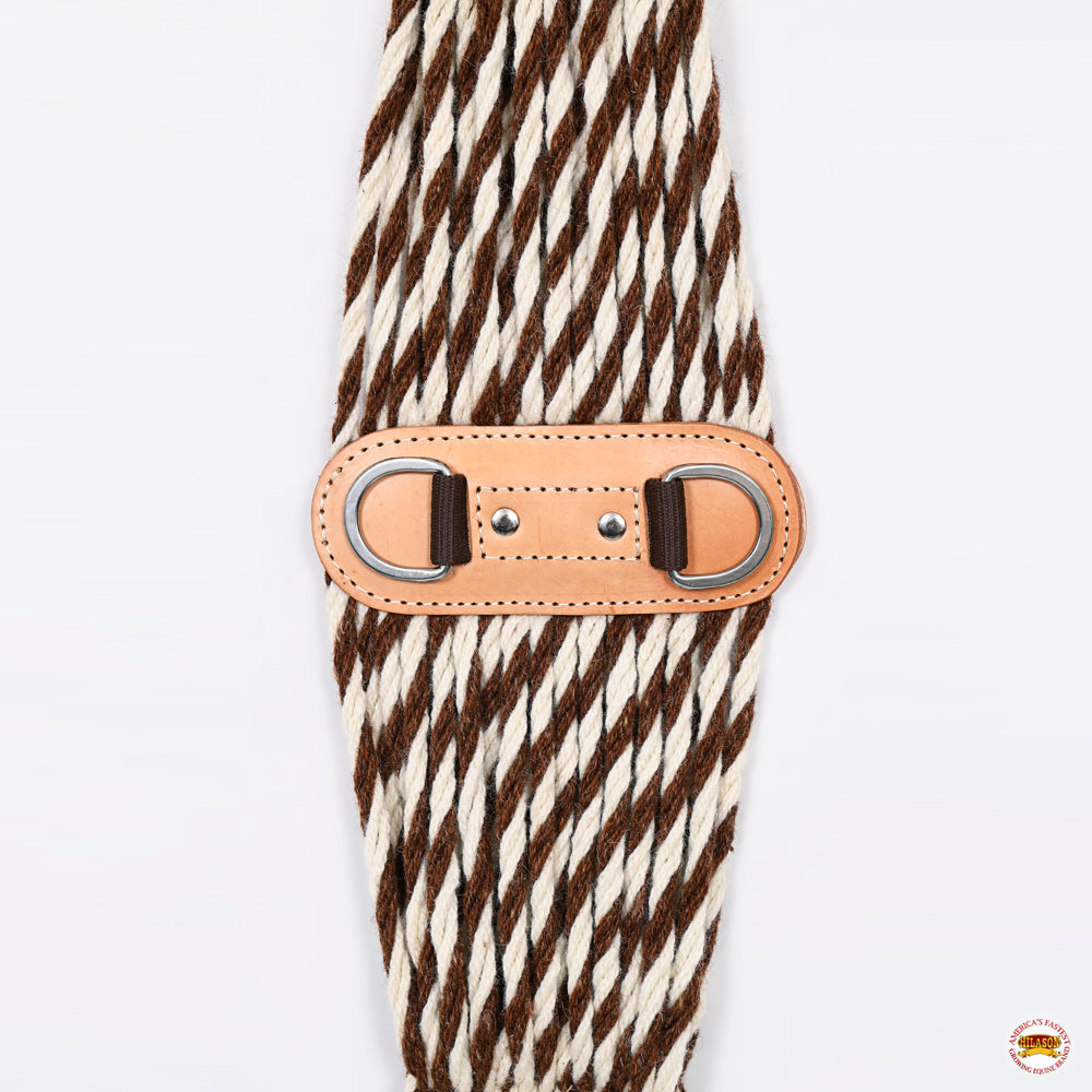 HILASON Horse Western 27 Strand Double Weave Two-Tone Roper Cinch