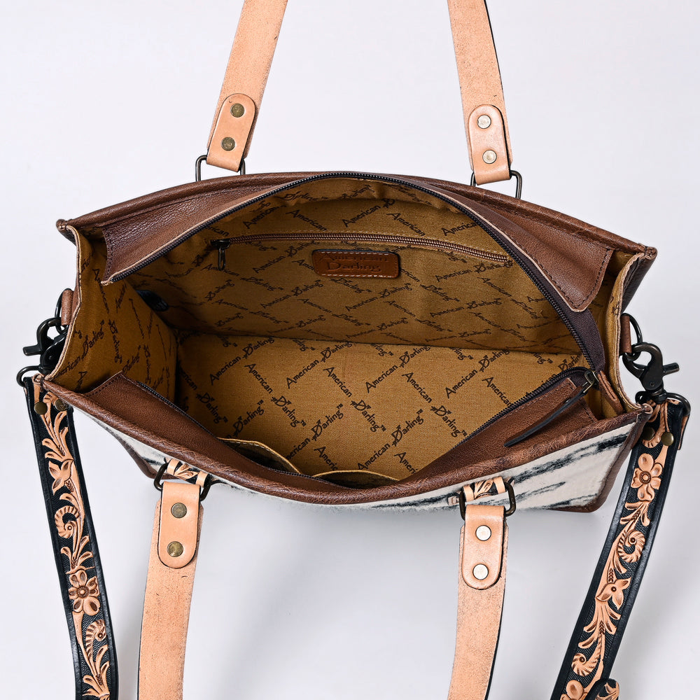 American Darling ADBG1033A Tote Saddle Blanket Genuine Leather women bag western handbag purse