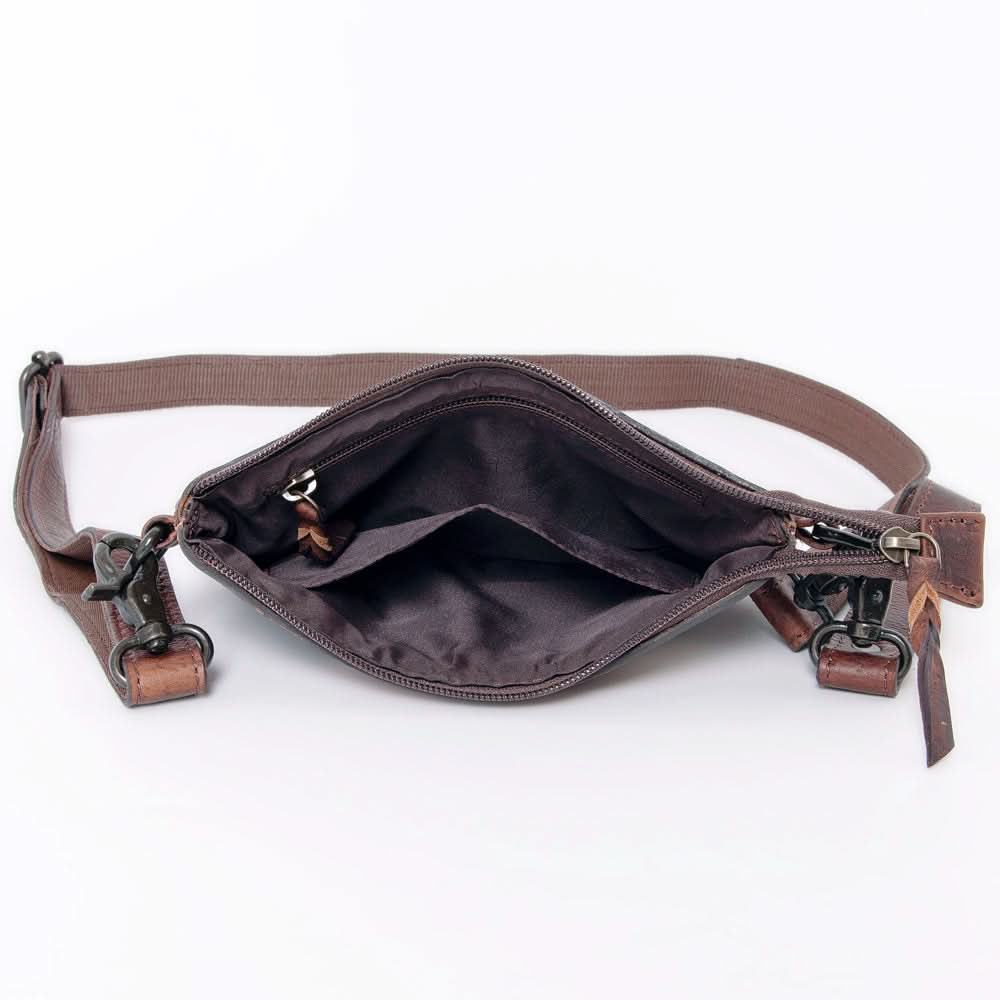 SKBZ103 Ohlay Western Genuine Hair-On Leather Hand Tooled Women Crossbody Bags