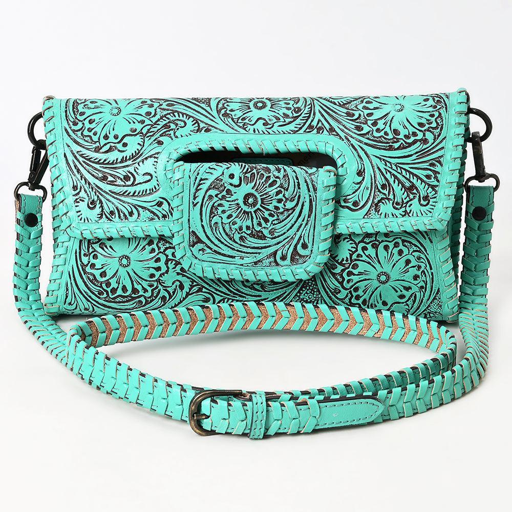 ADBGZ761B American Darling Hand Tooled Genuine Leather Women Bag Western Handbag Purse