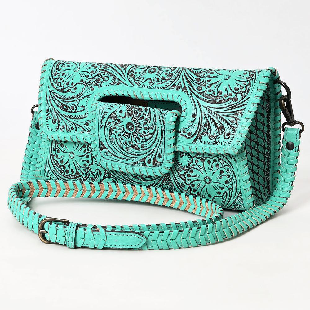 ADBGZ761B American Darling Hand Tooled Genuine Leather Women Bag Western Handbag Purse