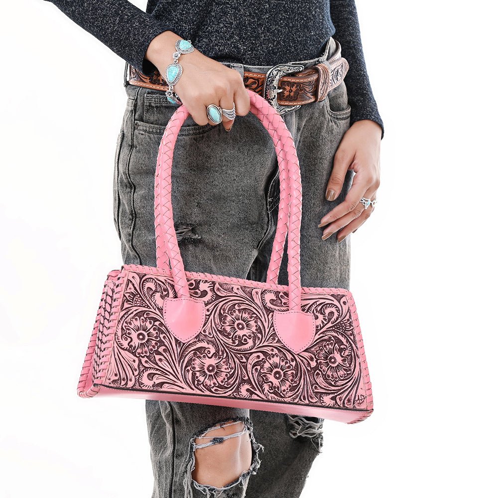 American Darling SMALL CROSSBODY Hand Tooled Genuine Leather women bag western handbag purse