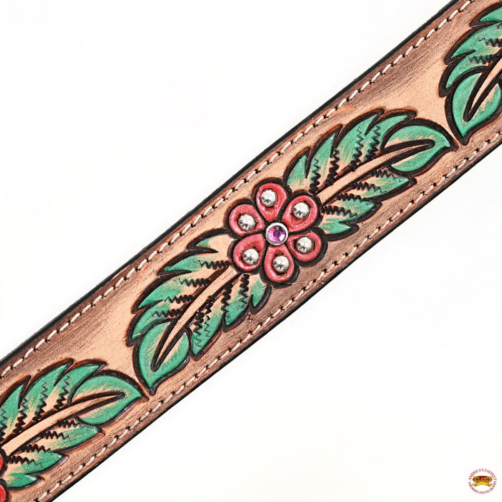 HILASON Western Horse Headstall Breast Collar Leather Brown