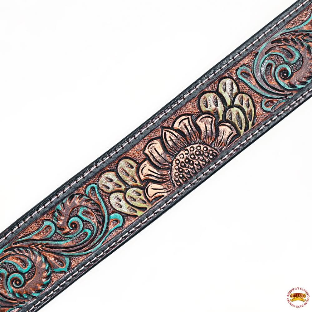 HILASON Western Horse Headstall Breast Collar Leather Brown