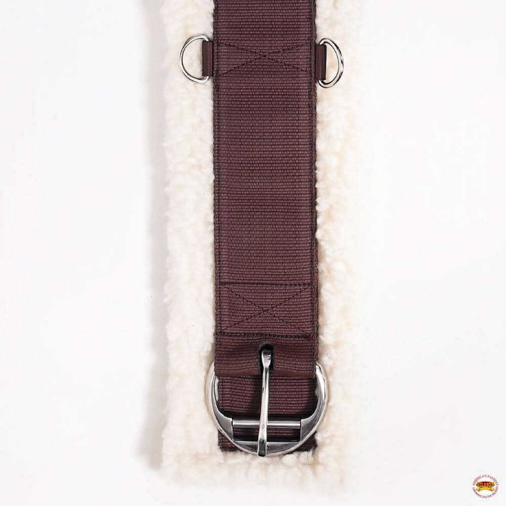 HILASON Western Horse Nylon Cinch With White Fleece