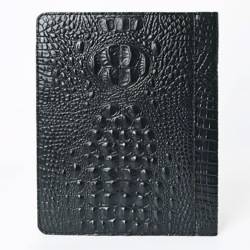 American Darling Portfolio Bag Hand Tooled Crocodile embossed Genuine Leather women bag western handbag purse