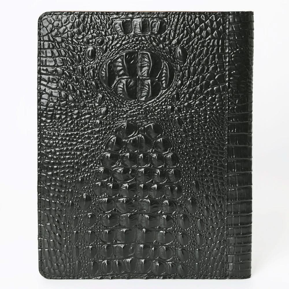 American Darling Portfolio Bag Hand Tooled Crocodile embossed Genuine Leather women bag western handbag purse