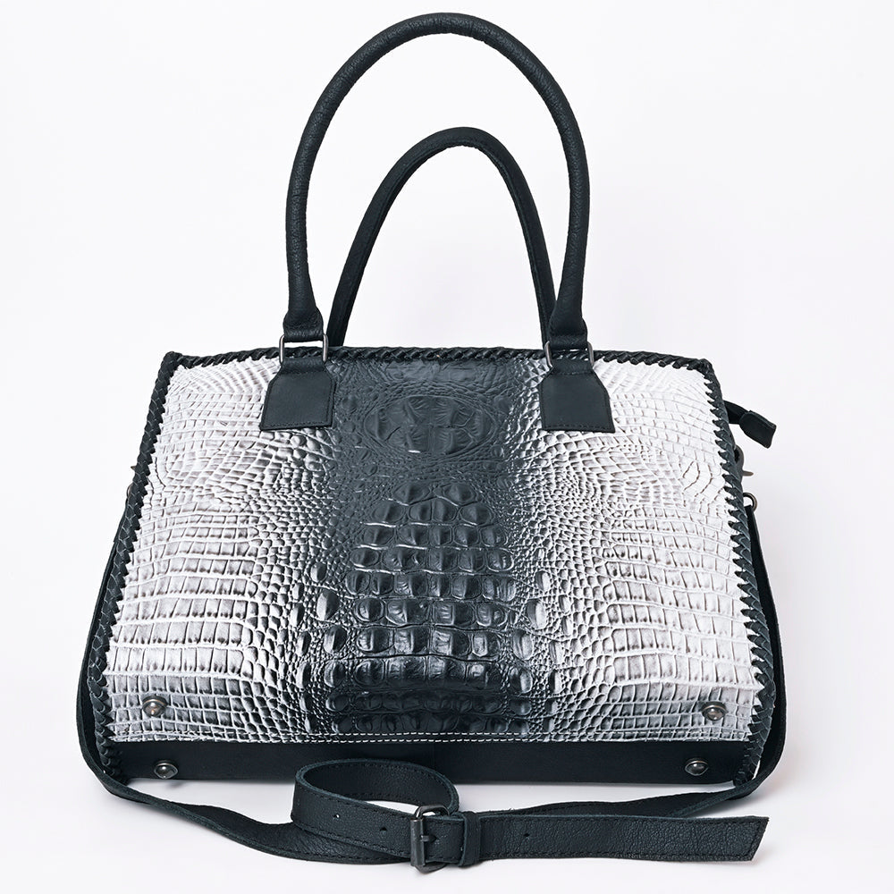 American Darling ADBG1217 Crocodile Embossed Genuine Leather Women Bag Western Handbag Purse