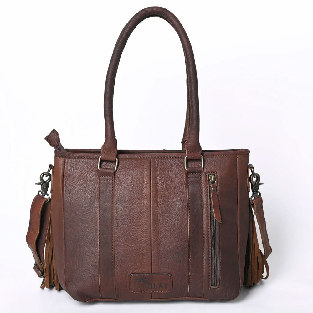 OHLAY KBG264 TOTE Upcycled Wool Genuine Leather women bag western handbag purse